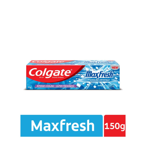 Colgate MaxFresh Toothpaste - Anti-Cavity, Peppermint Ice, 150 g