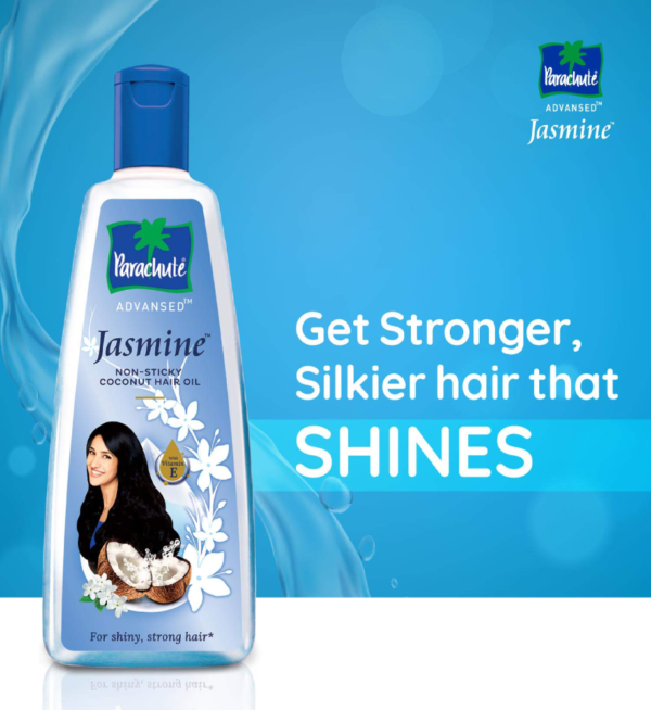 Parachute Advansed Jasmine, Non Sticky Coconut 90 ml Hair Oil - Image 2