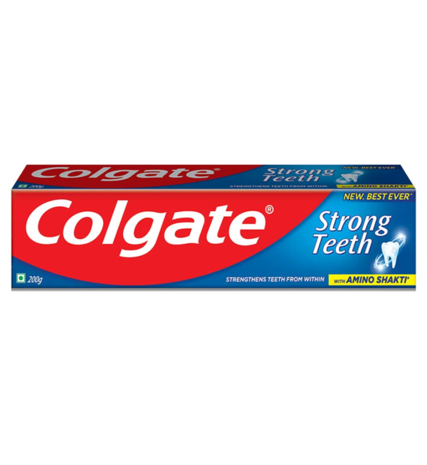 Colgate Strong Teeth Anticavity Toothpaste With Amino Shakti 200Grams - Image 3